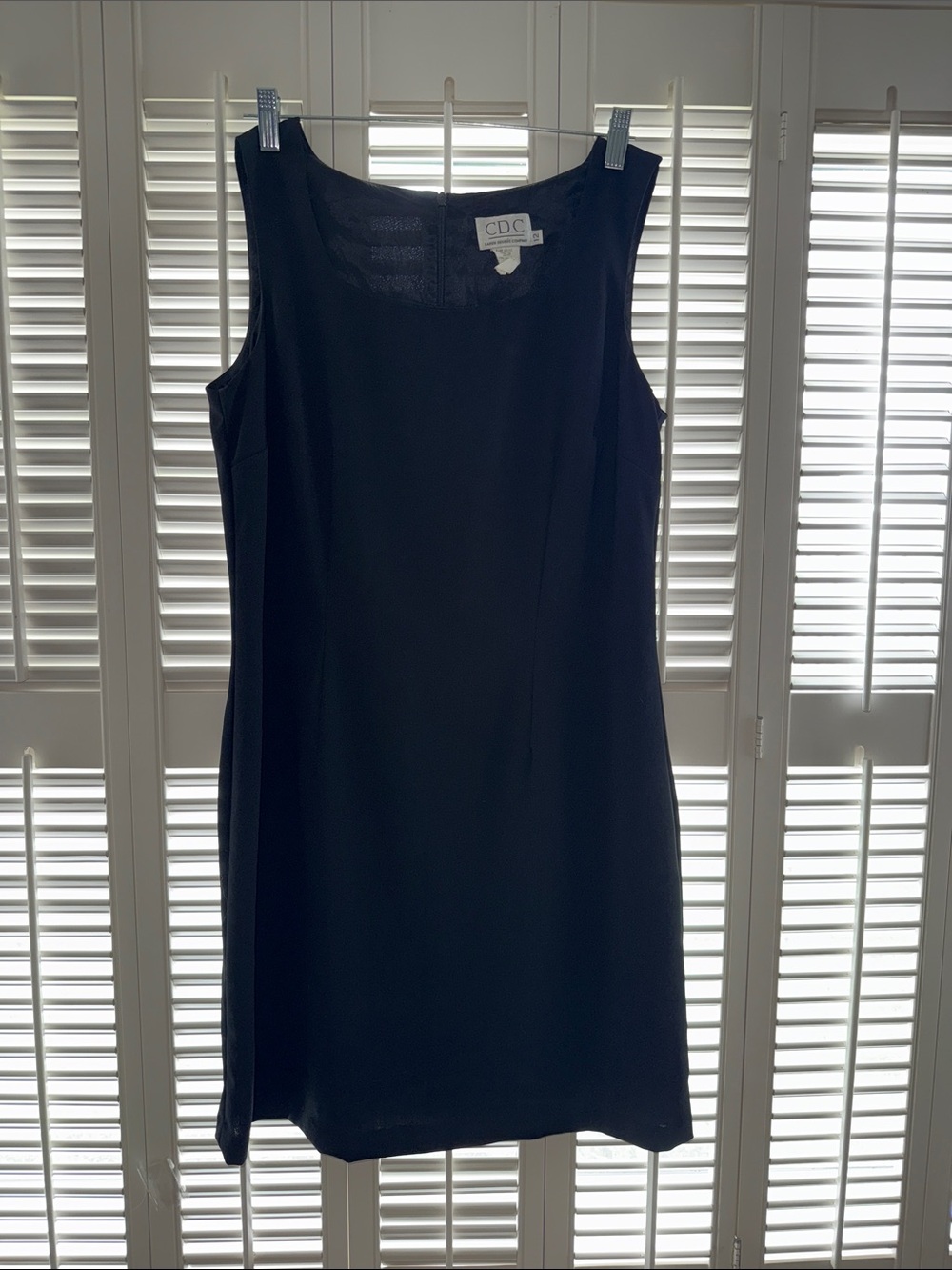 Sleeveless Black Shift Dress